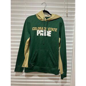 Nike Colorado State Rams Pullover Hoodie Mens S Green Gold College Sweatshirt